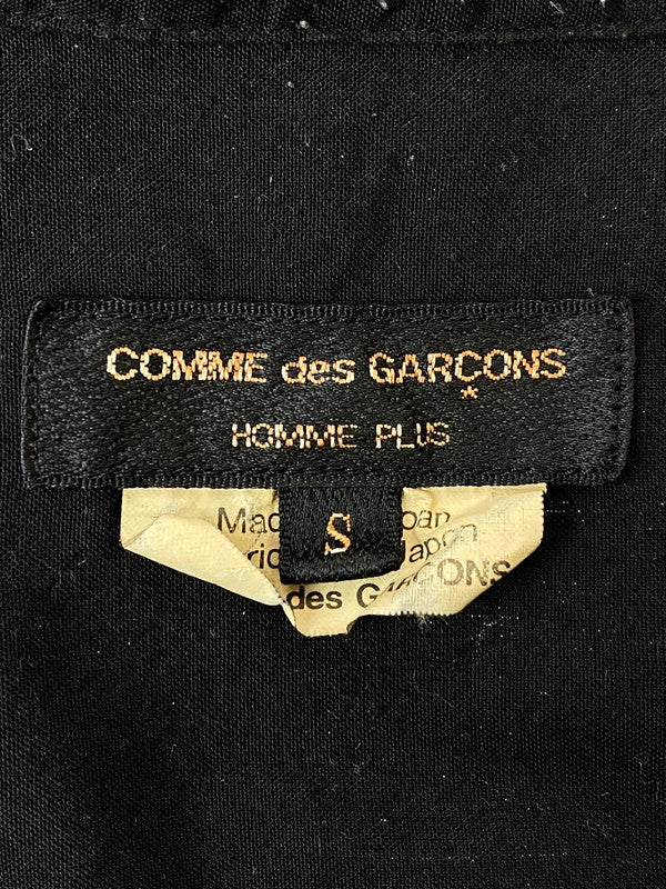 【中古品】【メンズ】 COMME des GARCONS HOMME PLUS コムデギャルソンオムプリュス PT-B028 ポリ縮再構築ジップシャツ 長袖 140-241008-AS-3-min サイズ：S カラー：ブラック 万代Net店