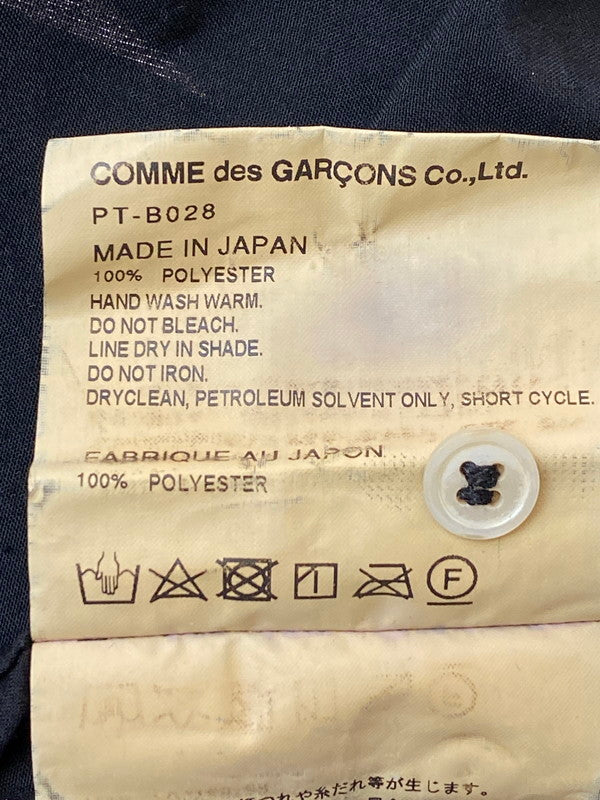 【中古品】【メンズ】 COMME des GARCONS HOMME PLUS コムデギャルソンオムプリュス PT-B028 ポリ縮再構築ジップシャツ 長袖 140-241008-AS-3-min サイズ：S カラー：ブラック 万代Net店