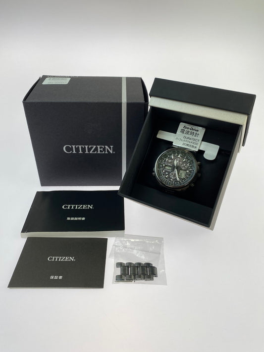 【中古品】【メンズ】 CITIZEN シチズン PROMASTER SKY JY8025-59E プロマスター スカイ エコドライブ 電波 腕時計 197-241011-yn-04-min カラー：ブラック 万代Net店