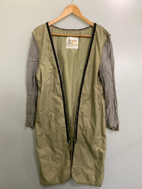 【中古品】【メンズ】  LONDON FOG ロンドンフォグ 70S USA製 TRENCH COAT トレンチコート ７０年代 アメリカ製 ロング丈 防寒 ライナー付き 146-241007-em-8-min サイズ：38 カラー：ベージュ系 万代Net店