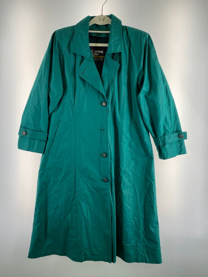 【中古品】【レディース】 LONDON FOG ロンドンフォグ 80S USA製 ライナー付 ロングコート アウター 169-250103-me-09-min カラー：グリーン系 万代Net店