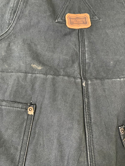 【現状渡し品】【メンズ】 BIGSMITH ビッグスミス ロシア製 DUCK OVERALL H93100BK ダックオーバーオール 157-260409-SH-04-min サイズ：42-44 カラー：ブラック 万代Net店