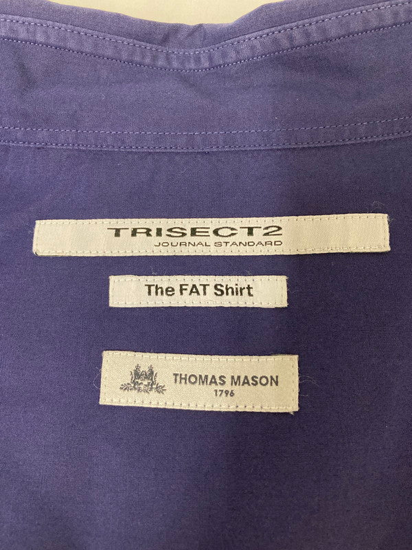 【中古品】【メンズ】 JOURNAL STANDARD ジャーナルスタンダード TRISECT 2 22-050-600-8030 THOMAS MASON"THE FAT SHIRT" 長袖 147-241007-AS-25-min サイズ：M カラー：ネイビー 万代Net店