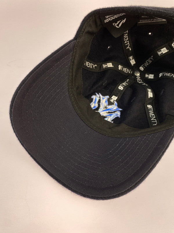 【中古品】【メンズ】 NEW ERA ニューエラ ×JOURNAL STANDARD ジャーナルスタンダード "別注"PURE CASHIMERE 9TWENTY NANZUKA NY YANKEES 帽子 キャップ 185-241013-AS-7-min カラー：ブラック 万代Net店