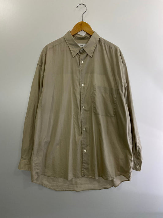 【中古品】【メンズ】  GRAPHPAPER グラフペーパー GM192-50030 BROAD OVERSIZED L S SHIRT 長袖 140-241007-AS-5-min サイズ：FREE カラー：ベージュ 万代Net店