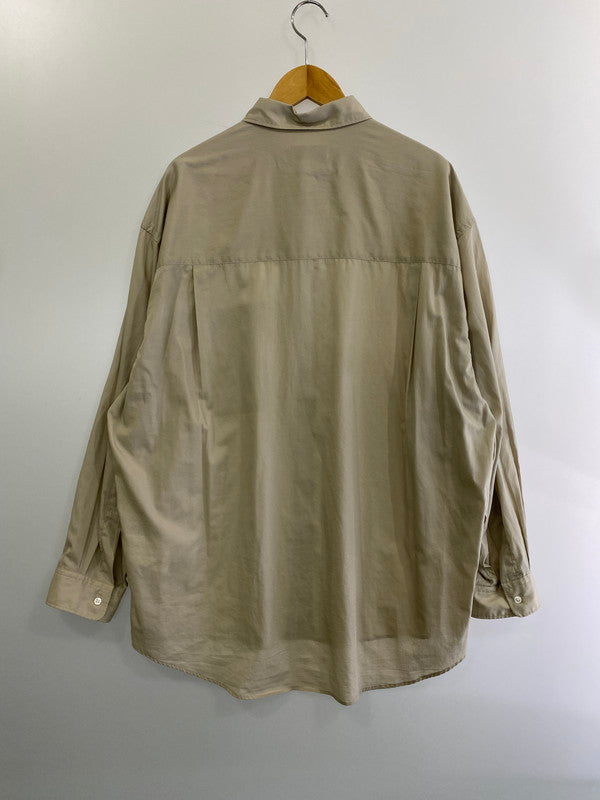 【中古品】【メンズ】  GRAPHPAPER グラフペーパー GM192-50030 BROAD OVERSIZED L S SHIRT 長袖 140-241007-AS-5-min サイズ：FREE カラー：ベージュ 万代Net店