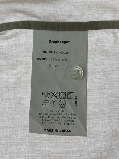 【中古品】【メンズ】  GRAPHPAPER グラフペーパー GM192-50030 BROAD OVERSIZED L S SHIRT 長袖 140-241007-AS-5-min サイズ：FREE カラー：ベージュ 万代Net店