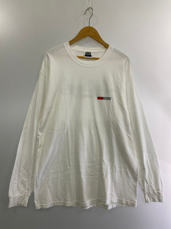 【中古品】【メンズ】 GOODENOUGH グッドイナフ 00S"GOODENOUGH RACING"L S T-SHIRT 長袖 142-241008-AS-4-min サイズ：L カラー：ホワイト 万代Net店