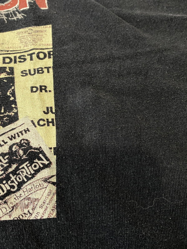 【中古品】【メンズ】  GIANT ジャイアント 90S"SOCIAL DISTORTION"PRINTED T-SHIRT 半袖 146-241007-AS-18-min カラー：ブラック 万代Net店