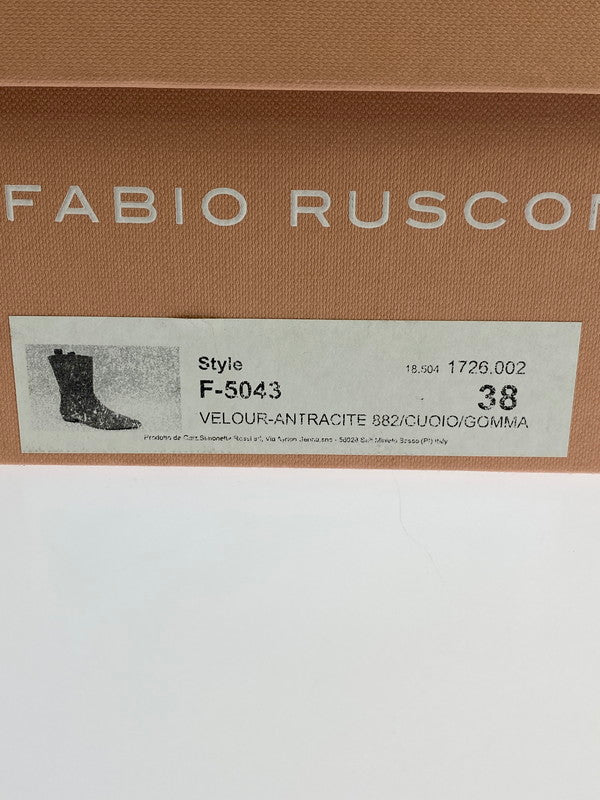 【中古品】【レディース】  FABIO RUSCONI LONG BOOTS F-5043 ファビオルスコーニ ロングブーツ 靴 167-241011-yn-12-min サイズ：38 カラー：ブラウン 万代Net店