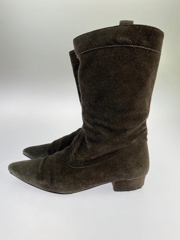 【中古品】【レディース】  FABIO RUSCONI LONG BOOTS F-5043 ファビオルスコーニ ロングブーツ 靴 167-241011-yn-12-min サイズ：38 カラー：ブラウン 万代Net店