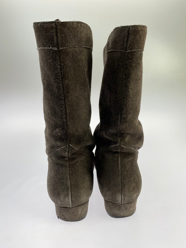 【中古品】【レディース】  FABIO RUSCONI LONG BOOTS F-5043 ファビオルスコーニ ロングブーツ 靴 167-241011-yn-12-min サイズ：38 カラー：ブラウン 万代Net店