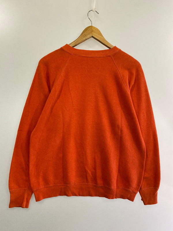 【現状渡し品】【メンズ】  SPORTSWEAR CRESLAN AND COTTON 60-70'S PLAIN SWEAT スウェット 146-241008-AS-12-min サイズ：L カラー：オレンジ 万代Net店