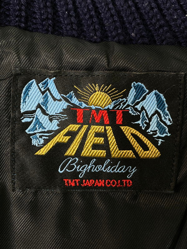 【中古品】【メンズ】 TMT ティーエムティー TJK-F1313 COMBINATION STADIUM JACKET スタジャン アウター 140-241008-AS-17-min サイズ：M カラー：ブラック 万代Net店