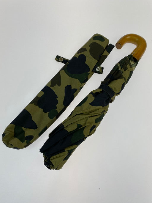 【現状渡し品】【メンズ/レディース】 A BATHING APE アベイシングエイプ 1ST CAMO UMBRELLA 折りたたみ傘 208-250119-AS-19-min カラー：カモフラージュ 万代Net店