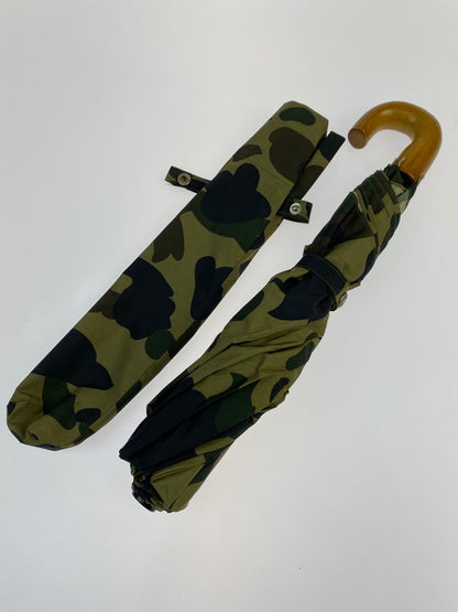 【現状渡し品】【メンズ/レディース】 A BATHING APE アベイシングエイプ 1ST CAMO UMBRELLA 折りたたみ傘 208-250119-AS-19-min カラー：カモフラージュ 万代Net店