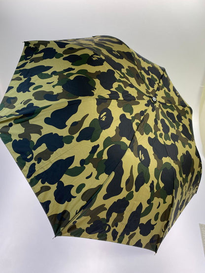 【現状渡し品】【メンズ/レディース】 A BATHING APE アベイシングエイプ 1ST CAMO UMBRELLA 折りたたみ傘 208-250119-AS-19-min カラー：カモフラージュ 万代Net店