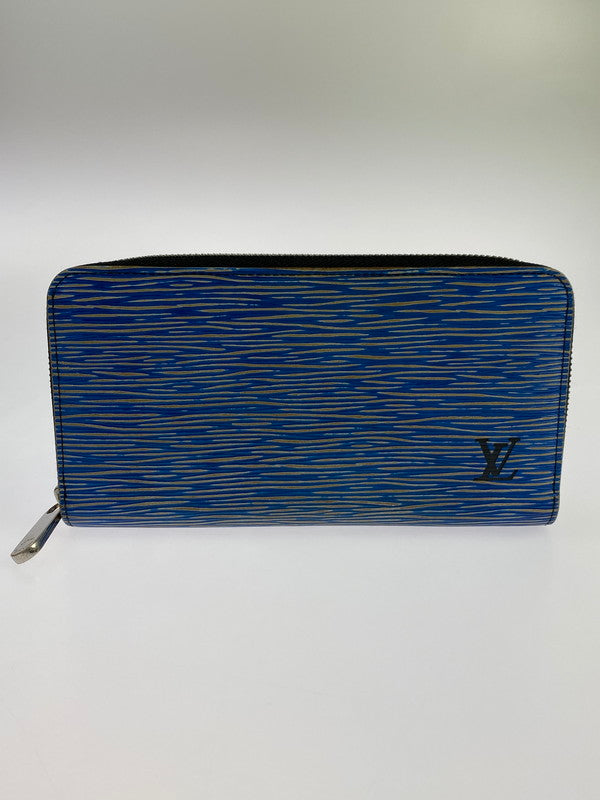 【中古品】【メンズ/レディース】 LOUIS VUITTON ルイ・ヴィトン LONG WALLET M61862 MI3198 エピ ジッピーウォレット 長財布 179-241011-yn-01-min カラー：ブルー 万代Net店