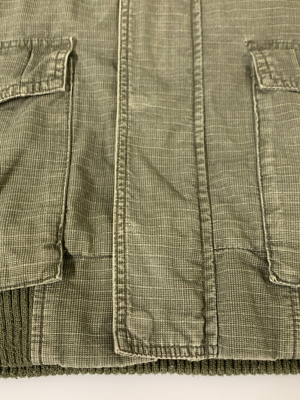【現状渡し品】【メンズ】 FUBU フブ M-65 TYPE MILITARY JACKET ミリタリージャケット ライトアウター 146-260617-yn-11-min サイズ：L カラー：オリーブグリーン 万代Net店