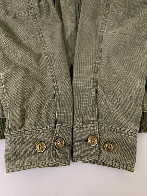 【現状渡し品】【メンズ】 FUBU フブ M-65 TYPE MILITARY JACKET ミリタリージャケット ライトアウター 146-260617-yn-11-min サイズ：L カラー：オリーブグリーン 万代Net店