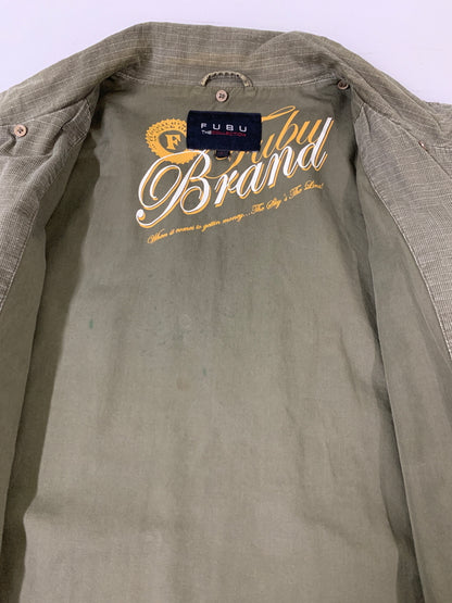 【現状渡し品】【メンズ】 FUBU フブ M-65 TYPE MILITARY JACKET ミリタリージャケット ライトアウター 146-260617-yn-11-min サイズ：L カラー：オリーブグリーン 万代Net店