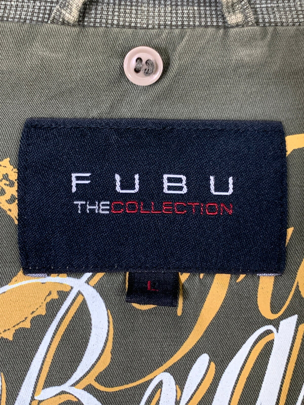 【現状渡し品】【メンズ】 FUBU フブ M-65 TYPE MILITARY JACKET ミリタリージャケット ライトアウター 146-260617-yn-11-min サイズ：L カラー：オリーブグリーン 万代Net店