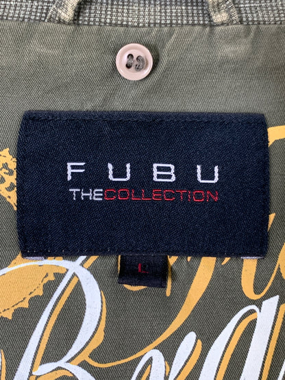 【現状渡し品】【メンズ】 FUBU フブ M-65 TYPE MILITARY JACKET ミリタリージャケット ライトアウター 146-260617-yn-11-min サイズ：L カラー：オリーブグリーン 万代Net店