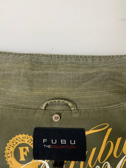 【現状渡し品】【メンズ】 FUBU フブ M-65 TYPE MILITARY JACKET ミリタリージャケット ライトアウター 146-260617-yn-11-min サイズ：L カラー：オリーブグリーン 万代Net店