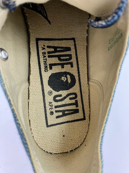 【中古品】【メンズ】 A BATHING APE アベイシングエイプ BAPE STA DENIM LOW ベイプ スタ デニム ローカット スニーカー 靴 163-241011-yn-09-min サイズ：25.0cm カラー：ブルー系 万代Net店