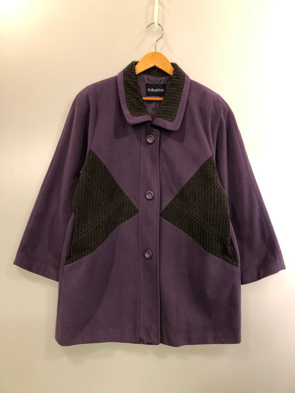 【中古品】【メンズ】 BEllNATKLEIN ベルナットクライン コーデュロイ切替コート 146-260423-zi-15-min サイズ：不明 カラー：パープル 万代Net店
