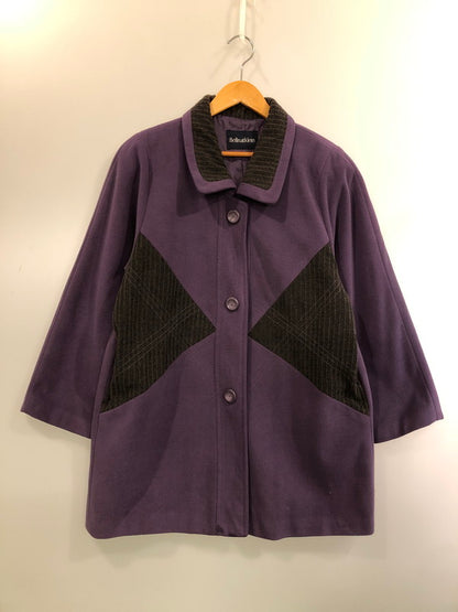 【中古品】【メンズ】 BEllNATKLEIN ベルナットクライン コーデュロイ切替コート 146-260423-zi-15-min サイズ：不明 カラー：パープル 万代Net店