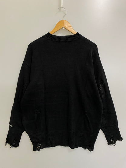 【中古品】【メンズ】  DIRALLP DAMAGED KNIT ニット セーター 146-241008-AS-20-min カラー：ブラック 万代Net店