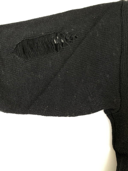 【中古品】【メンズ】  DIRALLP DAMAGED KNIT ニット セーター 146-241008-AS-20-min カラー：ブラック 万代Net店