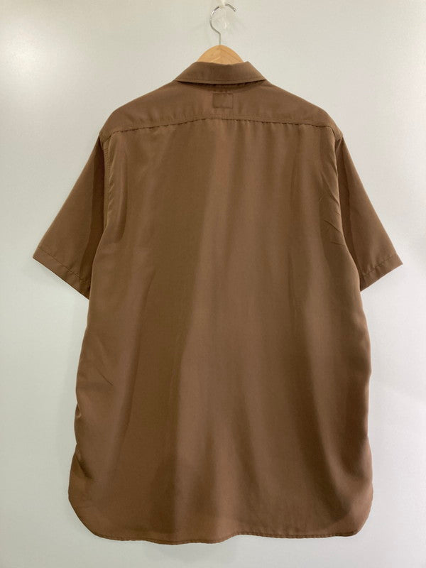 【中古品】【メンズ】 Needles ニードルス KP180 S S WORK SHIRT-POLY CLOTH 半袖シャツ トップス 140-241009-ks-01-min サイズ：XL カラー：ブラウン 万代Net店