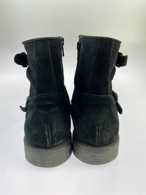 【中古品】【メンズ】 BOEMOS ボエモス 1465 イタリア製 SUEDE SHORT BOOTS 靴 シューズ ブーツ 165-241014-AS-3-min サイズ：41 カラー：ブラック 万代Net店