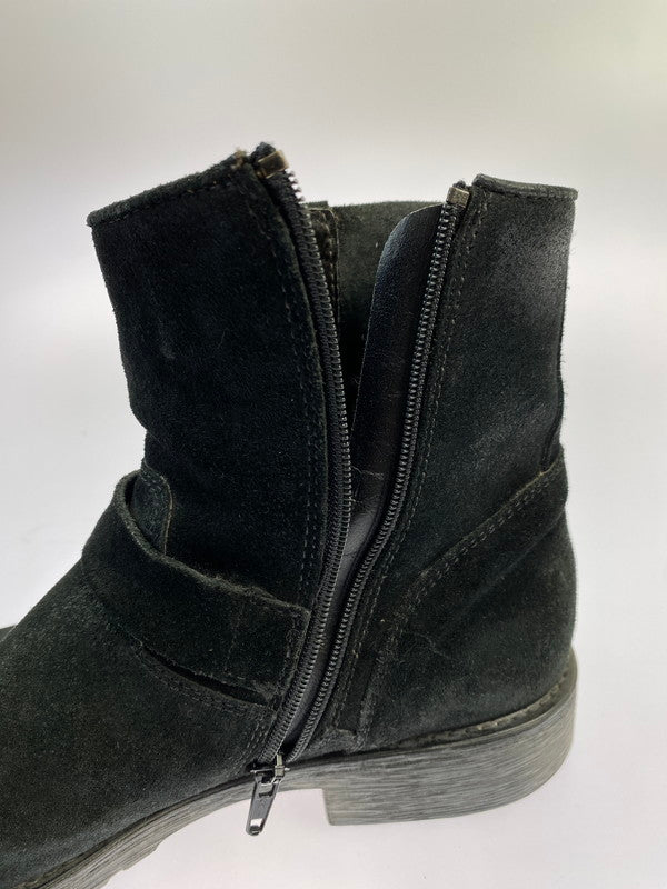 【中古品】【メンズ】 BOEMOS ボエモス 1465 イタリア製 SUEDE SHORT BOOTS 靴 シューズ ブーツ 165-241014-AS-3-min サイズ：41 カラー：ブラック 万代Net店