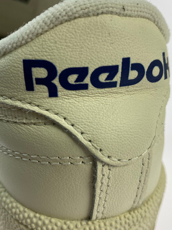 【中古品】【メンズ/レディース】 Reebok リーボック CLUB C 85  BEIGE 100024895 クラブシー 85 ベイジ スニーカー メンズシューズ 靴 ローカット テニスシューズ 163-241011-em-2-min サイズ：25cm カラー：ホワイトチョーク 万代Net店