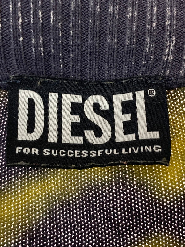 【中古品】【メンズ】 DIESEL ディーゼル 23SS Ｋ-LARAN-CARD カーディガン 141-241010-ks-32-min サイズ：L カラー：イエロー 万代Net店