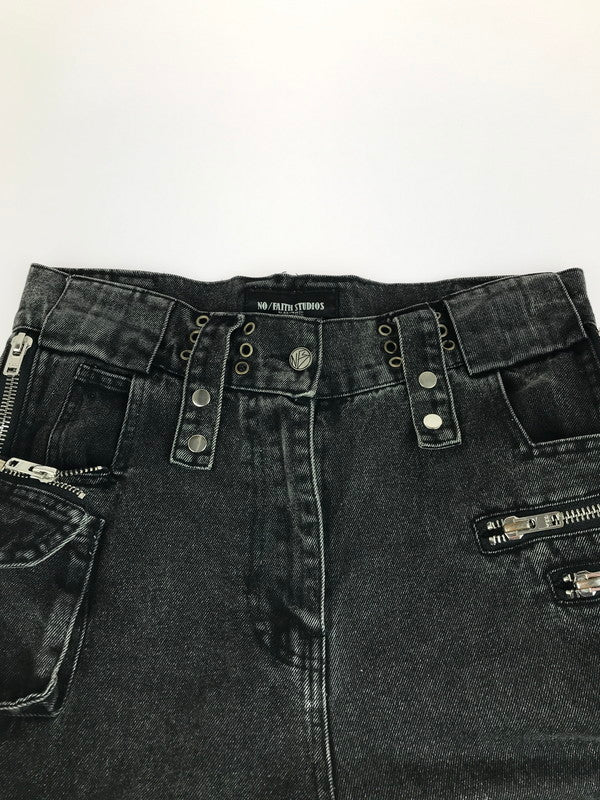 【現状渡し品】【メンズ】 NO FAITH STUDIOS ノー フェイス ストゥディオス WAVE CARGO PANT ウェイブ カーゴ パンツ ボトムス 153-251117-na-09-tag サイズ：S カラー：ブラック 万代Net店