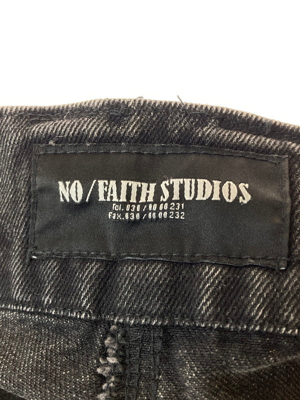 【中古品】【メンズ】  NO/FAITH STUDIOS WAVE CARGO PANT ノーフェイススタジオ ウェーブカーゴ パンツ ボトムス 153-241012-yn-12-min サイズ：S カラー：ブラック 万代Net店