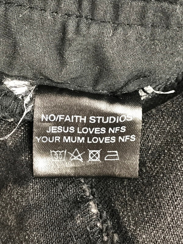 【現状渡し品】【メンズ】 NO FAITH STUDIOS ノー フェイス ストゥディオス WAVE CARGO PANT ウェイブ カーゴ パンツ ボトムス 153-251117-na-09-tag サイズ：S カラー：ブラック 万代Net店