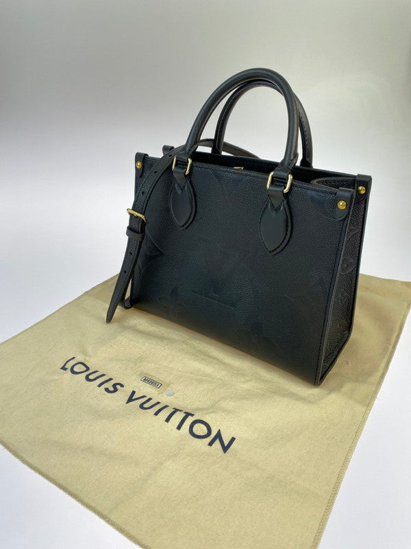 【中古美品】【レディース】 LOUIS VUITTON ルイ・ヴィトン モノグラム アンプラント オンザゴーPM M45653 レディース ショルダーバッグ スクエア型 ハンドバッグ トートバッグ 179-241011-em-3-min カラー：ノワール（ブラック） 万代Net店