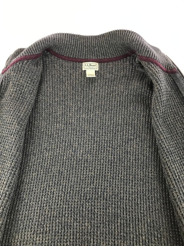 【中古品】【メンズ】 L.L.Bean エルエルビーン ZIP KNIT ジップニット アウター 146-251215-rt-17-tag サイズ：XXL カラー：グレー系 万代Net店