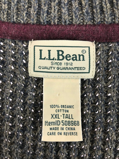 【中古品】【メンズ】 L.L.Bean エルエルビーン ZIP KNIT ジップニット アウター 146-251215-rt-17-tag サイズ：XXL カラー：グレー系 万代Net店