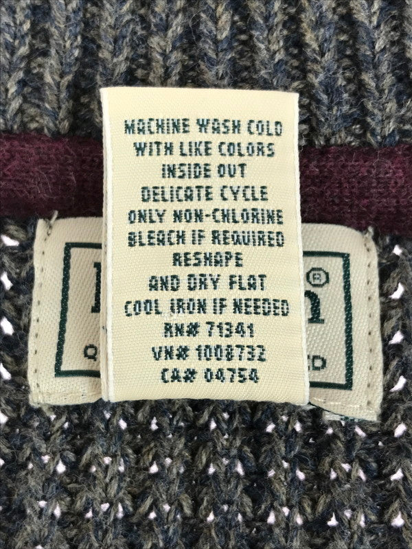 【中古品】【メンズ】 L.L.Bean エルエルビーン ZIP KNIT ジップニット アウター 146-251215-rt-17-tag サイズ：XXL カラー：グレー系 万代Net店