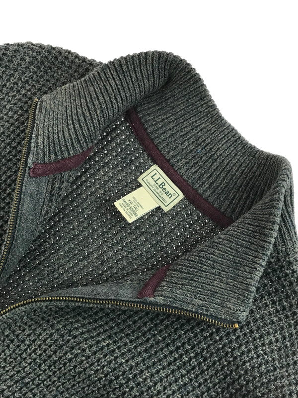【中古品】【メンズ】 L.L.Bean エルエルビーン ZIP KNIT ジップニット アウター 146-251215-rt-17-tag サイズ：XXL カラー：グレー系 万代Net店