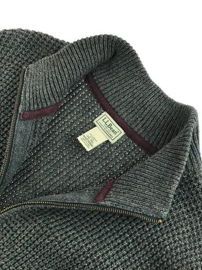 【中古品】【メンズ】 L.L.Bean エルエルビーン ZIP KNIT ジップニット アウター 146-251215-rt-17-tag サイズ：XXL カラー：グレー系 万代Net店