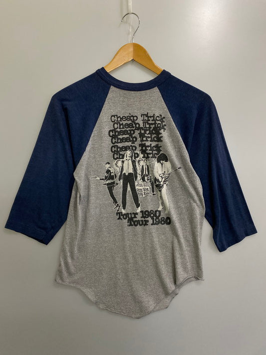 【中古品】【メンズ】 CHEAP TRICK チープ・トリック 1980 TOUR RAGLAN TEE ツアーTシャツ 146-241016-ks-23-min サイズ：不明 カラー：グレー/ブルー 万代Net店