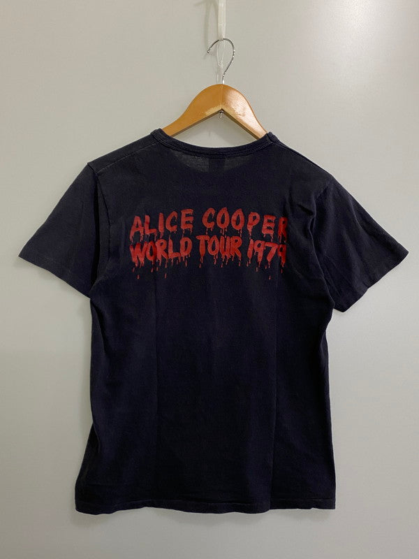 【中古品】【メンズ】  ALICE COOPER アリス・クーパー 1979 WORLD TOUR TEE ワールドツアーTシャツ 146-241016-ks-28-min サイズ：M カラー：ブラック 万代Net店