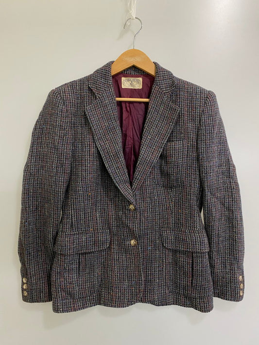 【中古品】【メンズ】 MARK HENRI マークヘンリー ウールテーラードジャケット 146-241025-ks-25-min サイズ：8 カラー：パープル系 万代Net店